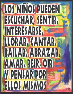 Los Ni&#241;os pueden what boys can do Spanish poster (11x14) - Heartful Art by Raphaella Vaisseau