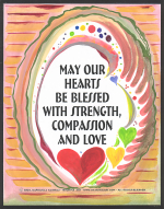 May our hearts be blessed poster (11x14) - Heartful Art by Raphaella Vaisseau
