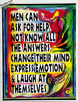 What men can do poster (11x14) - Heartful Art by Raphaella Vaisseau