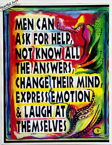 What men can do poster (11x14) - Heartful Art by Raphaella Vaisseau