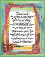 Prayer for Us poster (11x14) - Heartful Art by Raphaella Vaisseau