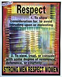 Respect poster (11x14) - Heartful Art by Raphaella Vaisseau