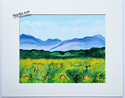 Sunflower Fields at the Biltmore prints - Heartful Art by Raphaella Vaisseau