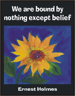 We are bound by nothing Ernest Holmes poster (11x14) - Heartful Art by Raphaella Vaisseau