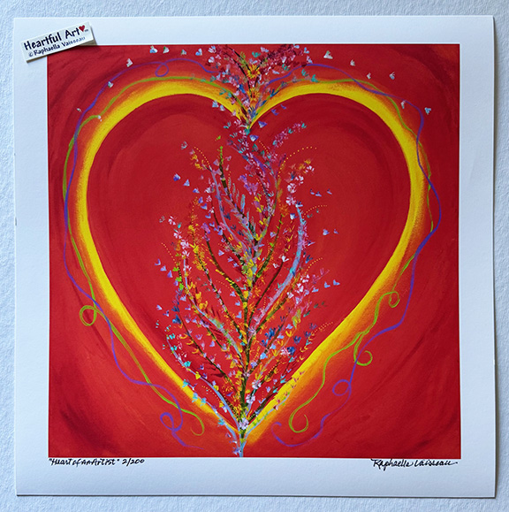 Heart of an Artist (print) - Heartful Art by Raphaella Vaisseau