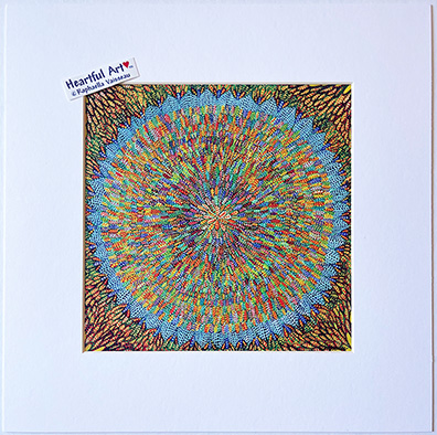 Rose Window Mandala print - Heartful Art by Raphaella Vaisseau