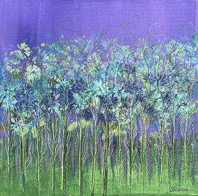 Under A Violet Sky (12x12) - Heartful Art by Raphaella Vaisseau