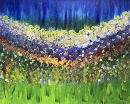 Celebration of Flowers (16x20) - Heartful Art by Raphaella Vaisseau