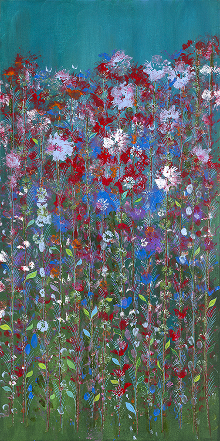 Twilight Garden (18x36) - Heartful Art by Raphaella Vaisseau
