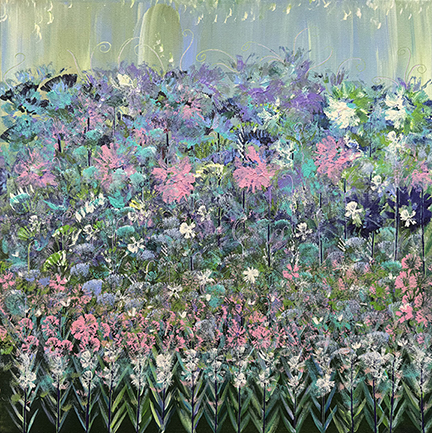 Jardin Mystique (20x20) - Heartful Art by Raphaella Vaisseau