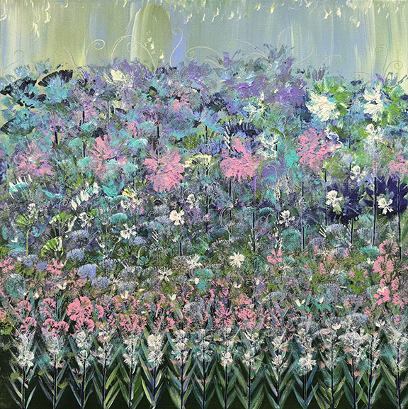 Jardin Mystique (20x20) - Heartful Art by Raphaella Vaisseau