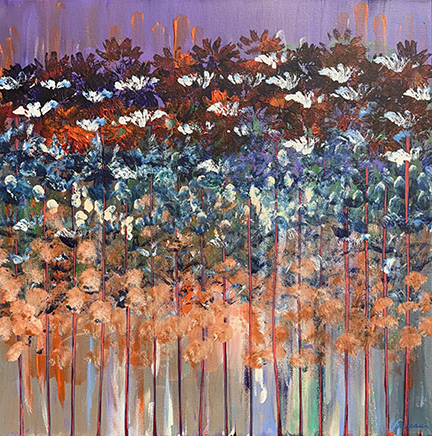 Midnight Reverie (20x20) - Heartful Art by Raphaella Vaisseau