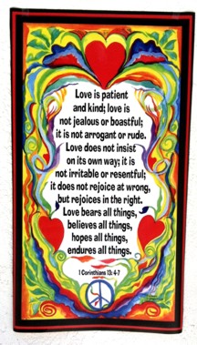 Love is patient and kind 1st Corinthians 13 Scripture - Heartful Art by Raphaella Vaisseau
