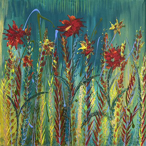 Freely Giving (24x24) - Heartful Art by Raphaella Vaisseau