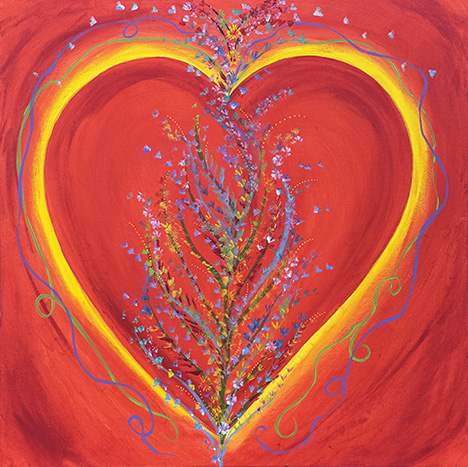 Heart of an Artist (24x24) - Heartful Art by Raphaella Vaisseau