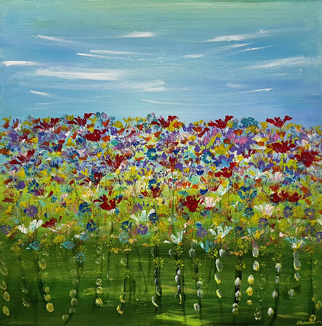 Thriving (24x24) - Heartful Art by Raphaella Vaisseau