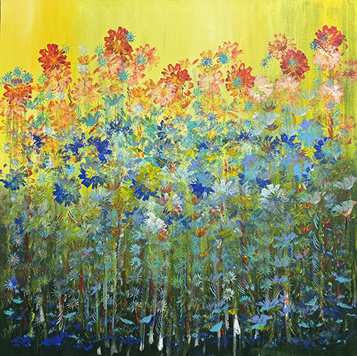 Summer Bliss (30x30) - Heartful Art by Raphaella Vaisseau