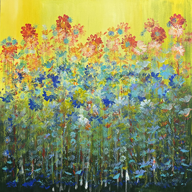 Summer Bliss (30x30) - Heartful Art by Raphaella Vaisseau