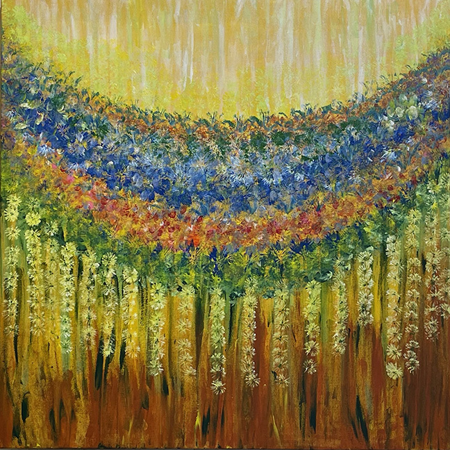 Summer Drum Song (30x30) - Heartful Art by Raphaella Vaisseau