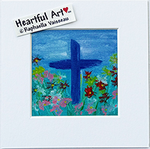Cross of Faith print - Heartful Art by Raphaella Vaisseau