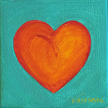 Heart of Faith (4x4) - Heartful Art by Raphaella Vaisseau