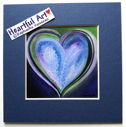 Heart of a Heron (print) - Heartful Art by Raphaella Vaisseau