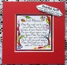 Irish Blessing quote (5x5) - Heartful Art by Raphaella Vaisseau