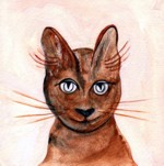 Mata Hari cat print - Heartful Art by Raphaella Vaisseau