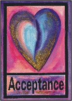 Acceptance quality poster (5x7) - Heartful Art by Raphaella Vaisseau