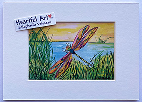 Dragonfly print - Heartful Art by Raphaella Vaisseau
