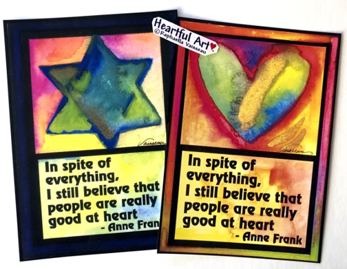 In spite of everything Anne Frank poster (5x7) - Heartful Art by Raphaella Vaisseau