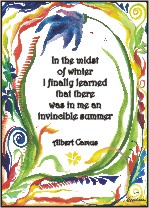 In the midst of winter Albert Camus poster (5x7) - Heartful Art by Raphaella Vaisseau