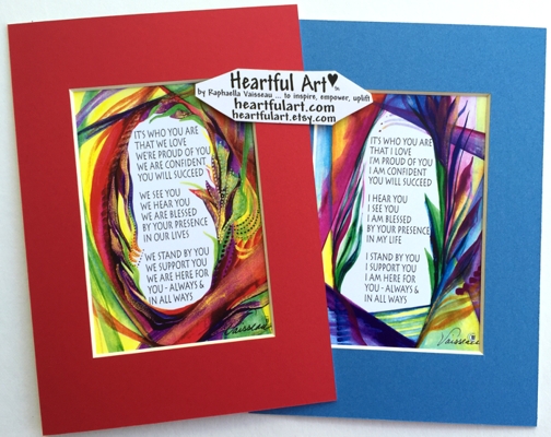It's who you are that I love original quote (5x7) - Heartful Art by Raphaella Vaisseau