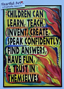What children can do poster (5x7) - Heartful Art by Raphaella Vaisseau