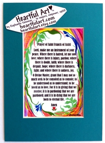Prayer of Saint Francis quote (5x7) - Heartful Art by Raphaella Vaisseau