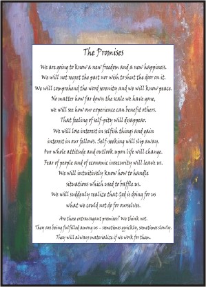 Promises AA poster (5x7) - Heartful Art by Raphaella Vaisseau