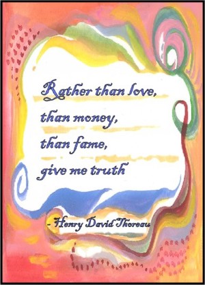 Rather than love Henry Daivd Thoreau poster (5x7) - Heartful Art by Raphaella Vaisseau