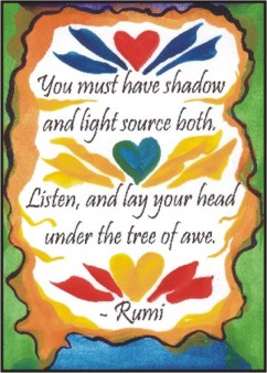 You must have shadow rumi poster (sm) - Heartful Art by Raphaella Vaisseau