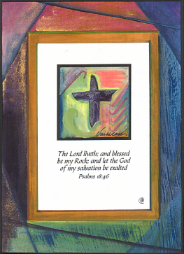 Lord Liveth ... Psalms 18:46 poster (5x7) - Heartful Art by Raphaella Vaisseau