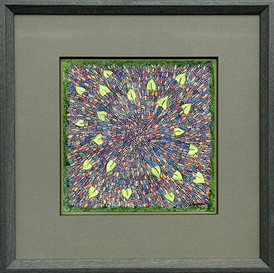 Leaf Mandala (7x7) - Heartful Art by Raphaella Vaisseau