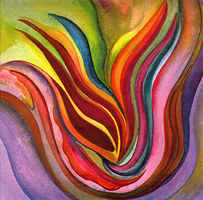 Opening Flower 3 print - Heartful Art by Raphaella Vaisseau