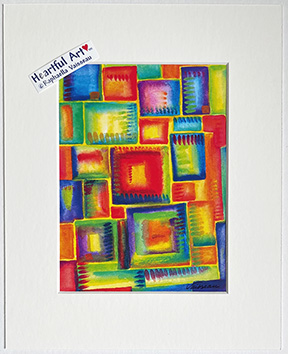 Boxes print - Heartful Art by Raphaella Vaisseau