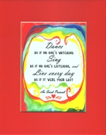 Dance as if no one's watching Irish Proverb quote (8x10) - Heartful Art by Raphaella Vaisseau