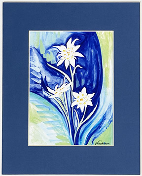 Edelweiss print - Heartful Art by Raphaella Vaisseau