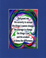 God grant me the serenity AA quote (8x10) - Heartful Art by Raphaella Vaisseau