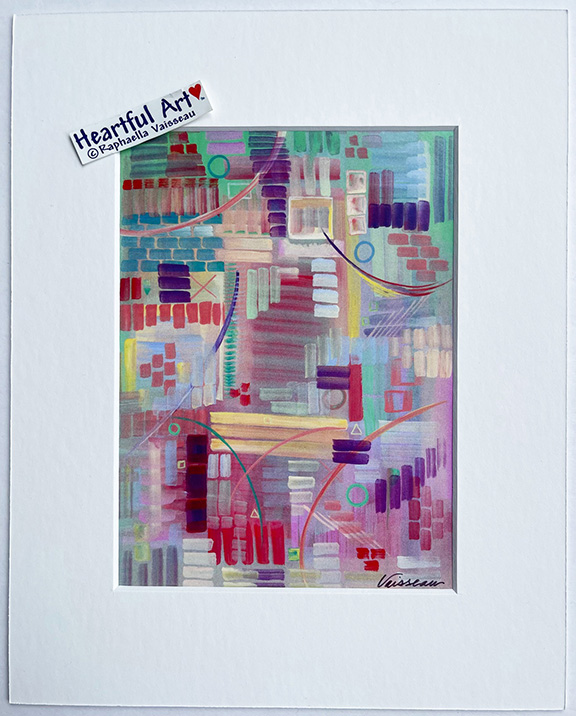 Grid of Mathematics print - Heartful Art by Raphaella Vaisseau