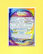 Life Wish original quote (8x10) - Heartful Art by Raphaella Vaisseau