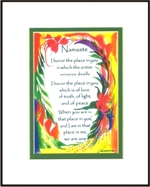 Namaste quote (8x10) - Heartful Art by Raphaella Vaisseau