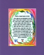 Prayer of Saint Francis of Assisi quote (8x10) - Heartful Art by Raphaella Vaisseau