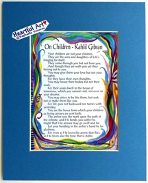 On Children Kahlil Gibran quote (8x10) - Heartful Art by Raphaella Vaisseau